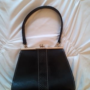 Black and White Vintage Liz Claiborne Handbag